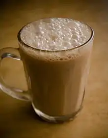 A glass of Teh tarik