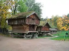 Historic buildings from Hovin and  Gransherad in Telemark