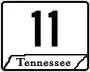 State Route 11 marker