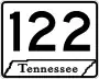 State Route 122 marker