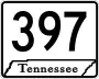 State Route 397 marker