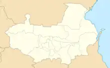 Administrative map of the Terek Oblast