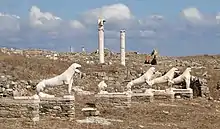 The Terrace of the Lions on the island of Delos