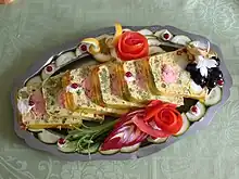 Basil salmon terrine