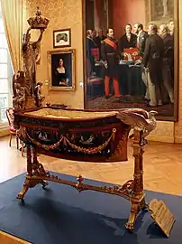 Cradle of Louis Napoleon Bonaparte, the son of Napoleon III (1856)