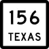 State Highway 156 marker