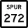 State Highway Spur 272 marker