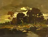 T. Rousseau, Dusk in a forest