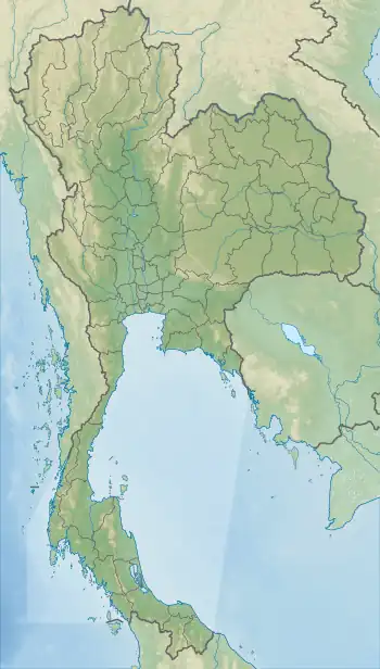 Map showing the location of Phu Laen Kha National Park