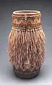 Thatch Basket 1984 8" diameter x 15" h