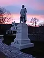 Thayer statue at sunset