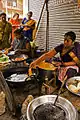 Preparation of bajjis in South India