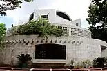 A view of the mausoleum