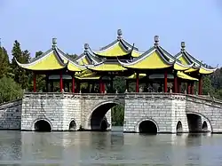 Five Pavilion Bridge at the Slender West Lake