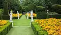 Topiary and summer planting in the Long Garden