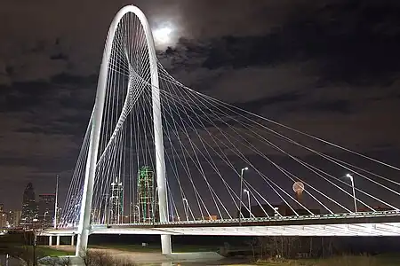 The Margaret Hunt Hill Bridge in Dallas, Texas by Santiago Calatrava (2012)