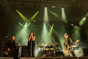 The Mission performing in 2017