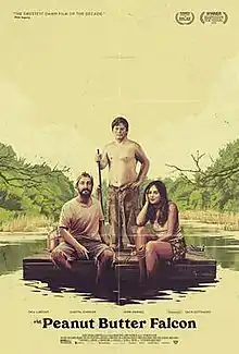 Three people on a raft