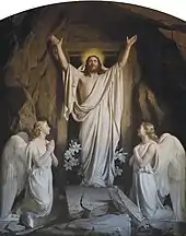 A painting of the Resurrection of Christ by Heinrich Bloch