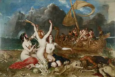 William Etty  The Sirens and Ulysses  1837