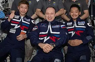 Maezawa, Misurking and Hirano, aboard the International Space Station