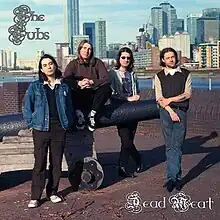 The band posing on a rooftop