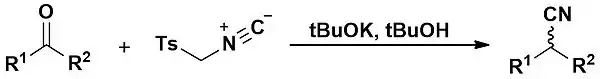 drawing of the van leusen reaction