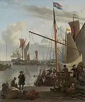 Painting by Ludolf Bakhuizen