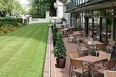 The deck at the Royal Thames Yacht Club.