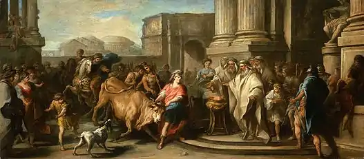 Theseus Taming the Bull of Marathon