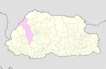 Location of Naro Gewog