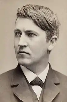 Image 3Thomas Edison invented the carbon microphone which produced a strong telephone signal. (from History of the telephone)