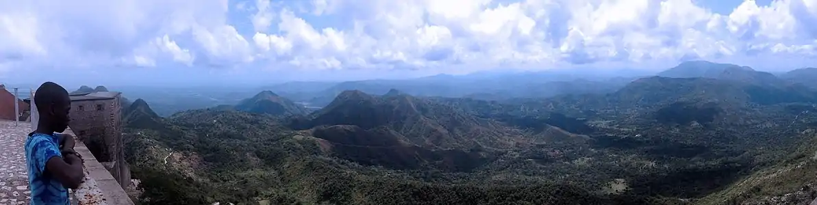 Three Bays Protected Area on the horizon (from Citadelle Laferrière)