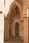 A polylobed arch in the Mosque of Tinmal in Morocco (mid-12th century)