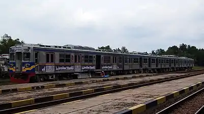 Former set 6281 awaiting scrapping in Indonesia in December 2016