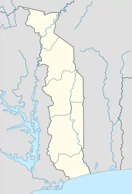 Lomé is located in Togo