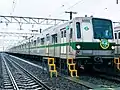 A 6000 series unit bearing the farewell run decals, July 2019