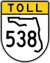 State Road 538 marker