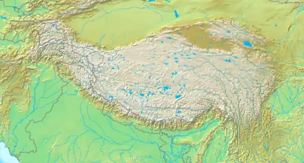 Guozha Lake is located in Tibetan Plateau