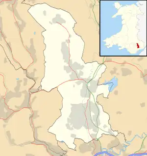 Llantarnam is located in Torfaen