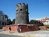 Torreón Los Canelos, Valdivia, designed by Juan Garland in 1678 and built in 1774, an example of Spanish architecture for military purposes.