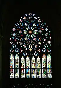 West rose window