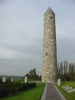 Tower, Irish Peace Park in Mesen