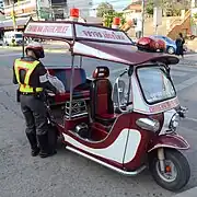 Tuk-tuk used by police, Chiang Mai