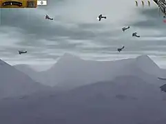 Aerial Turmoil in its literal sense as multiple planes do aerial battle