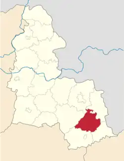 Raion location in Sumy Oblast