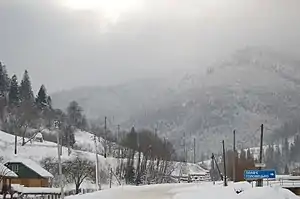 Winter on the northern outskirts of Tukhlia