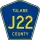 County Road J22 marker