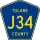 County Road J34 marker