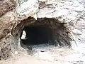 A short tunnel on the outlet tramway along the bank of the river at El Ahouli silver-lead mines near Midelt, Morocco. 4-11-08